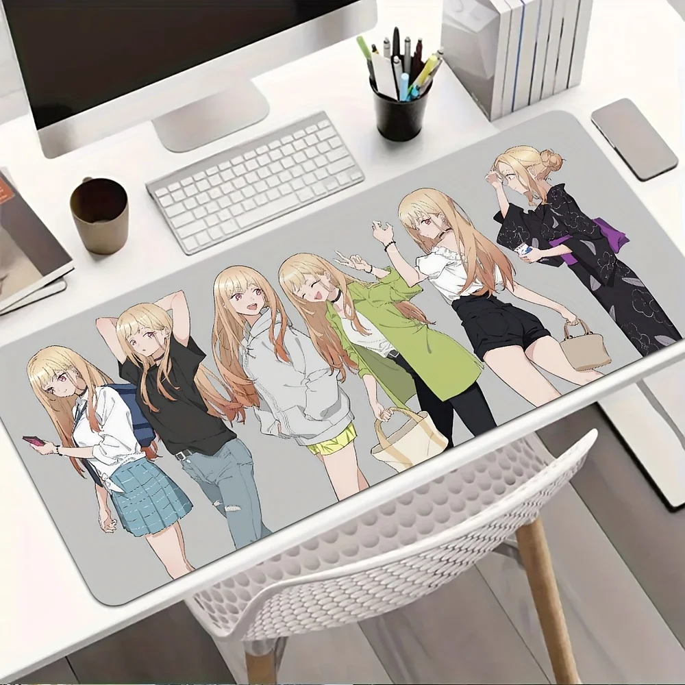

Anime Marin Blonde Girl Gaming Mouse Pad Non-Slip Rubber Washable Desk Mat Office Home Decor Mouse Pads School Desk Accessory
