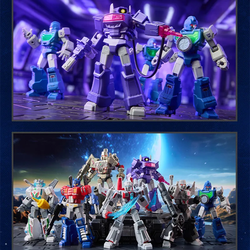 ブロキーズ変身オプティマスプライムメガトロンスタースクリームショックウェーブビューファインダーアクションフィギュアモデル組み立ておもちゃブラインドボックスギフト