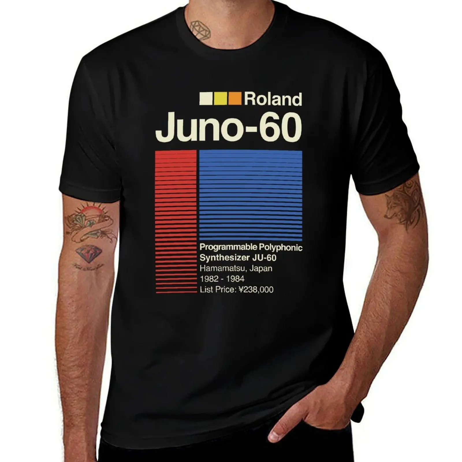 Juno 60 Horizontal T-Shirt Anti-Fade Casual Tee Shirt