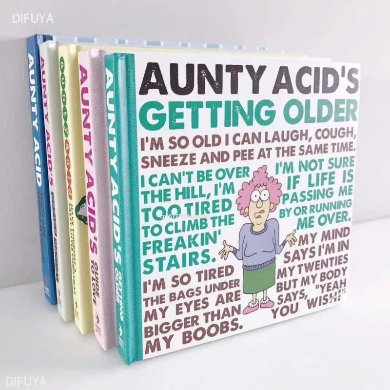 5 Books English Aunty Acid's Guide To Life Aunty Acid's Guide To Life DIFUYA  Book for Kids 1 To 2 Year