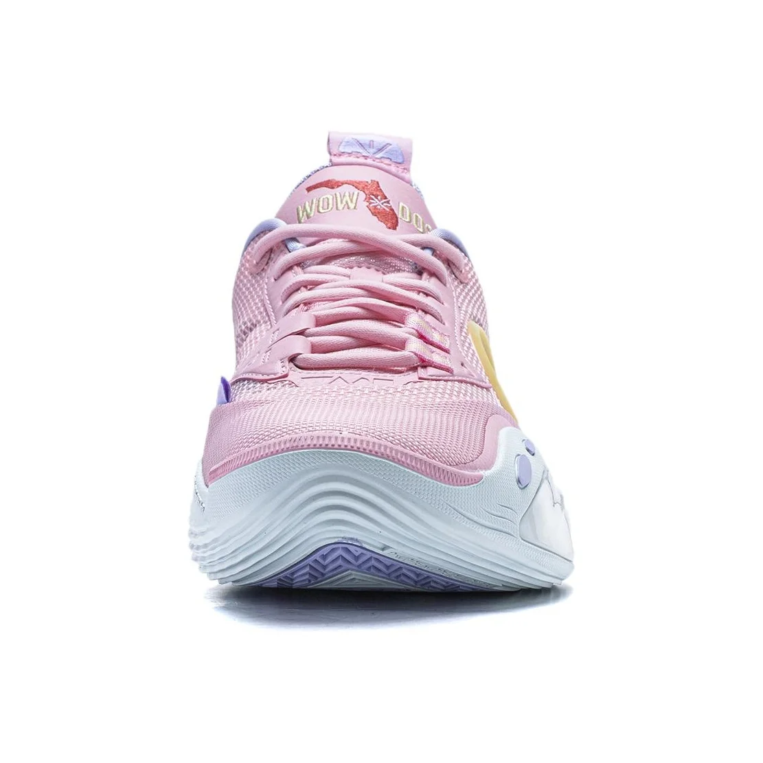 Li Ning Wade ALL City 12 Basketball Shoes Men's Pink ABAU015-3 view 6