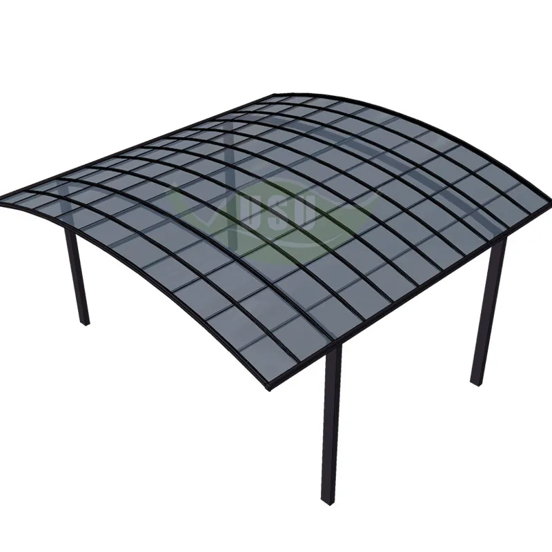 

Metal Frame Parts Tent Car Parking Double Dak Cantiliver Canopy 2 Post Polycarbonate Door Luxury Covered Outdoor Carport