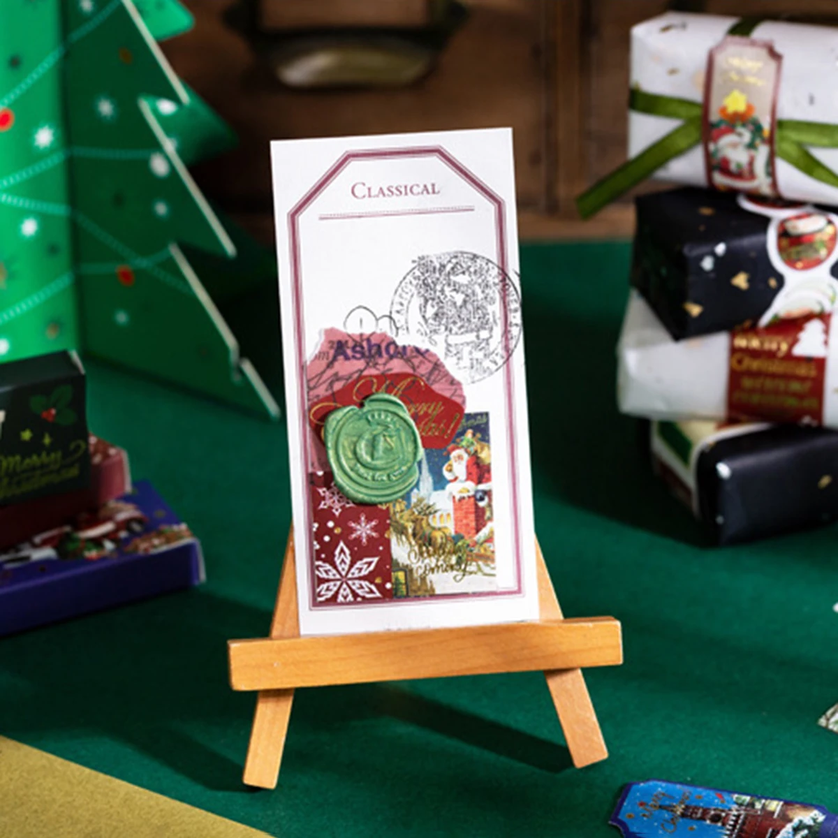 36枚/箱 クリスマスシリーズステッカー、DIYでクリスマスギフトボックスやプランナーを飾るのに使用、絶妙な装飾ステッカー