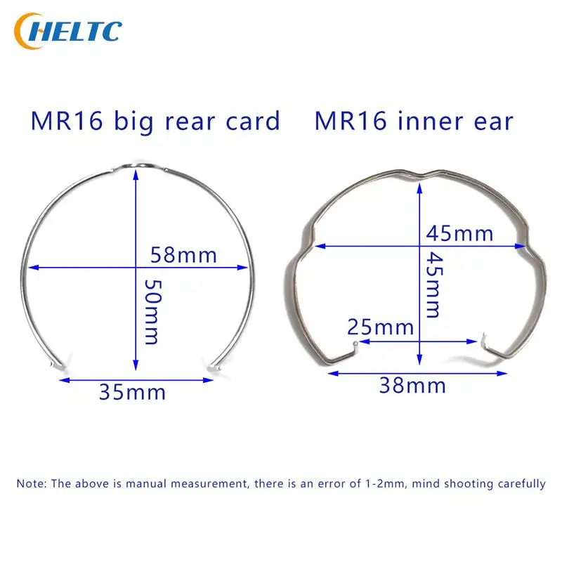 Light Cup Bracket Card Ring , Manufacturer 55mm 48mm LAMP RETAINING SPRING CLIP RING MR16 GU10 SPOT LIGHT DOWNLIGHT Accessories