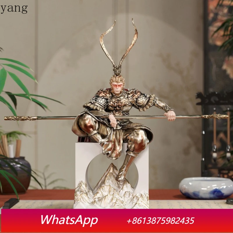 LMM fight to defeat Buddha Sun Wukong ornament Zen handicrafts Qitian Dasheng living room entrance decoration