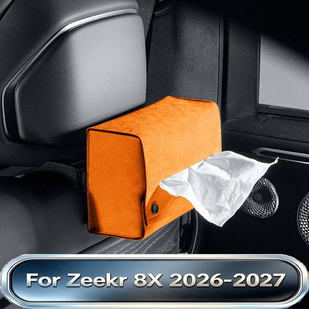 Fit For Zeekr 8X 2026-2027 Accessories Tissue Box Rear Seat Storage Decorative Car Supplies Interior Accessories