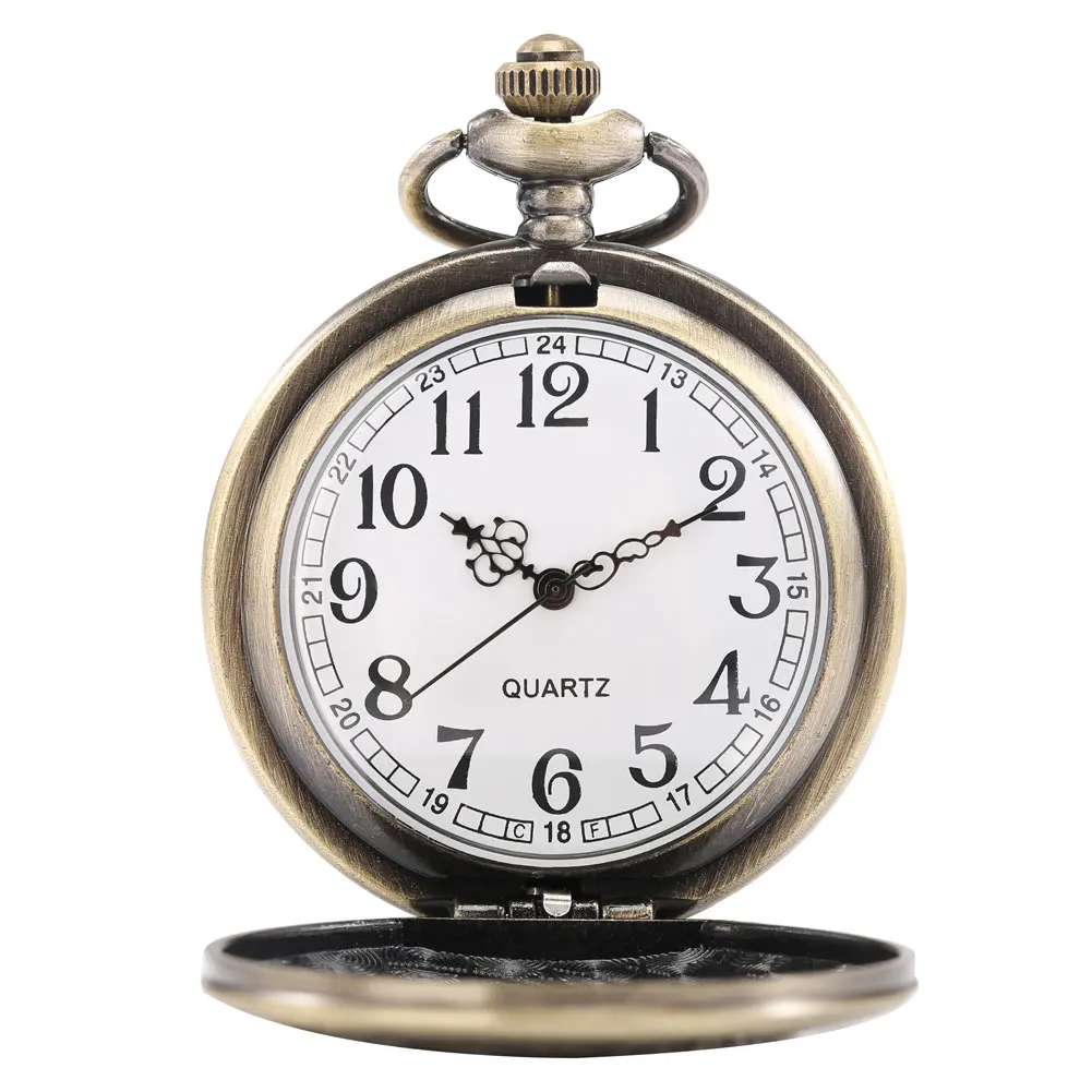 Vintage Bronze Celtic Knot Pocket Watch Quartz Movement Retro Necklace Watch Unique Gift for Lovers of Irish & Celtic Culture