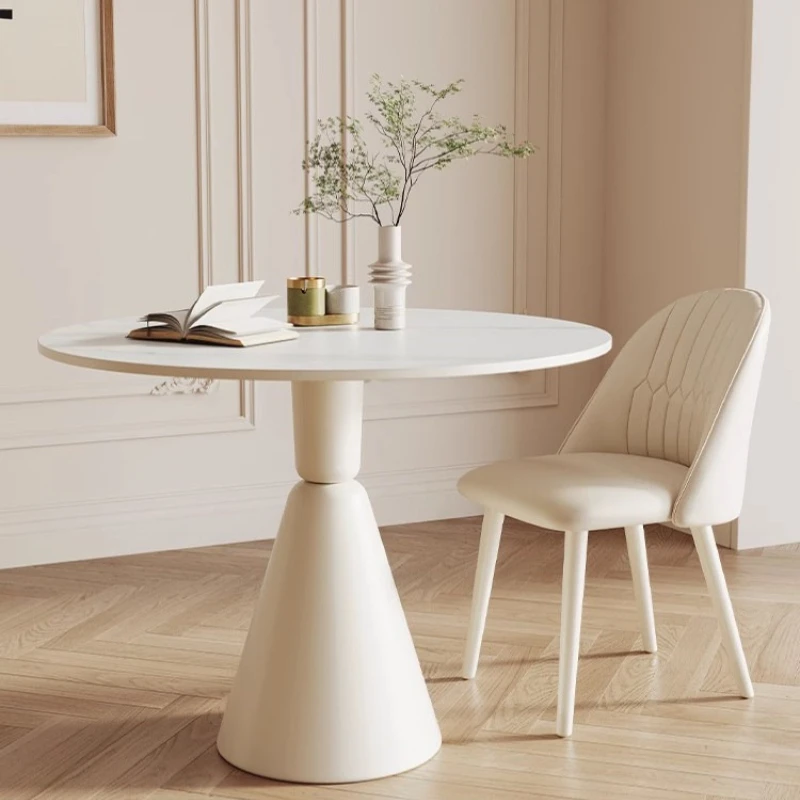 white cream wind dining table reception Simple modern leisure negotiation table small apartment esstisch Dining room furniture