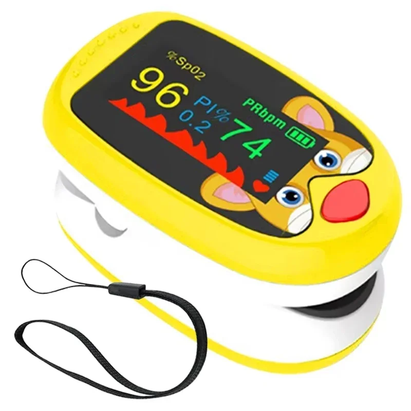 Rechargeable Medical Pulse Oximeter on the Finger for Child Blood Oxygen Meter Heart Rate Monitor&Non-Contact Infrared Thermomet