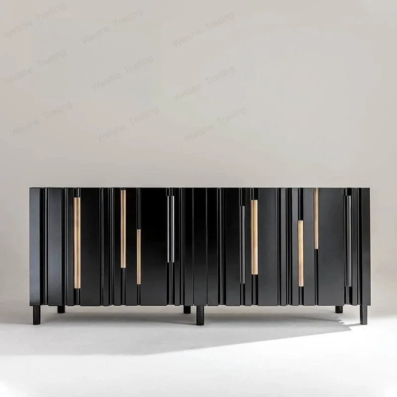 Light luxury home improvement furniture model room home baking paint vertical porch side cabinet