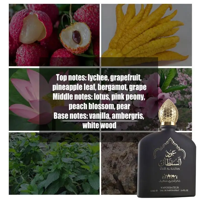 100ml arabskie zapachy randkowe perfumy naturalne świeże dla mężczyzn i kobiet do podróży Camping wesele perfumy biznesowe