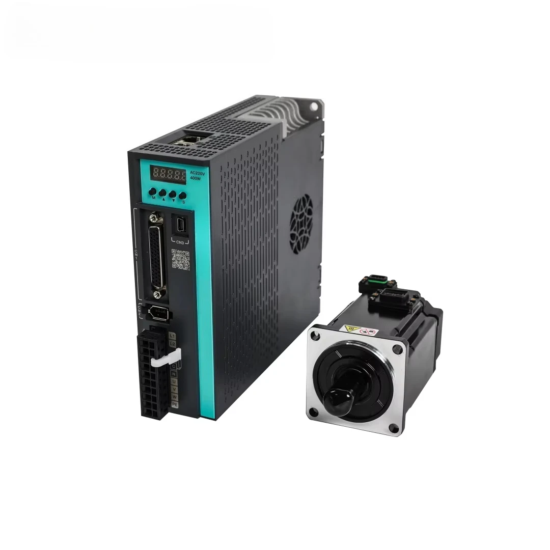 

Automation 220VAC High Quality 400W AC Servo Motor 0.4KW 3000RPM 50Hz Frequency in Stock 1 Phase 3 Phase Programming Controller