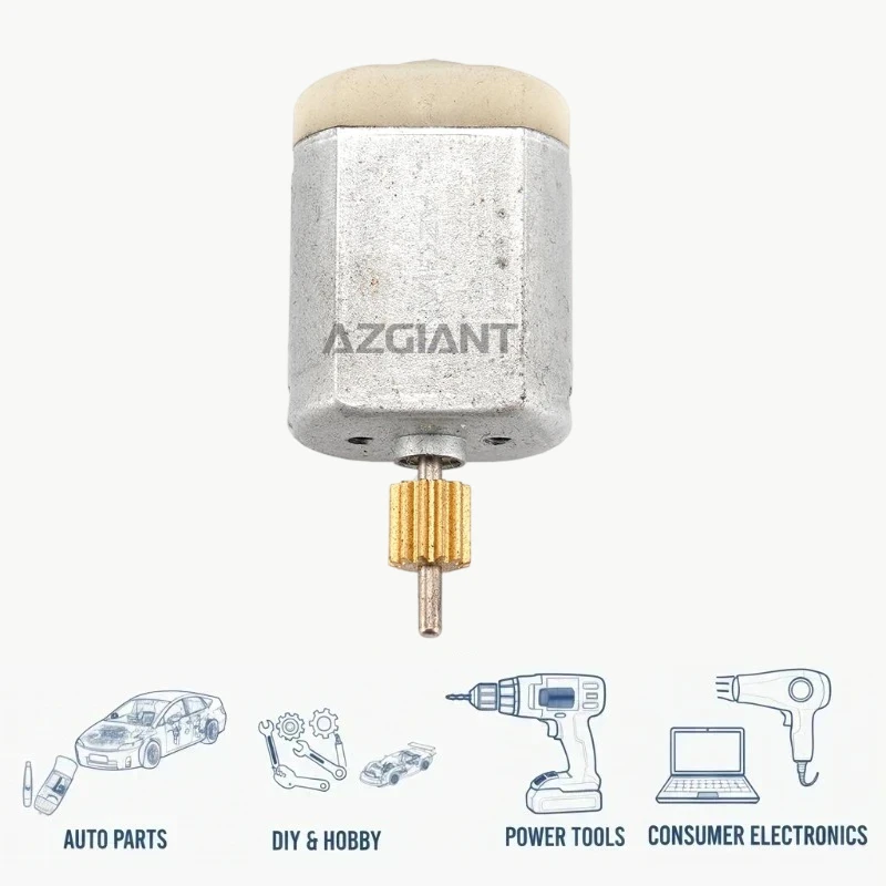 

Маленький двигатель AZGIANT FC280 DC 12 В 12T 50 мм, ось, низкий уровень шума, антикоррозийный для блока замка автомобиля, игрушки «сделай сам», электрический инструмент, широко используемый