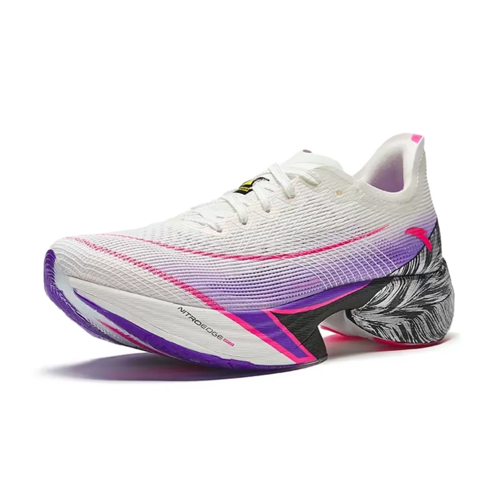 Anta C10 Pro Women's White/Purple/Pink Low-Top Runners – Breathable Non-Slip Sole, Stylish Versatile Comfort & Fit 122445574-6