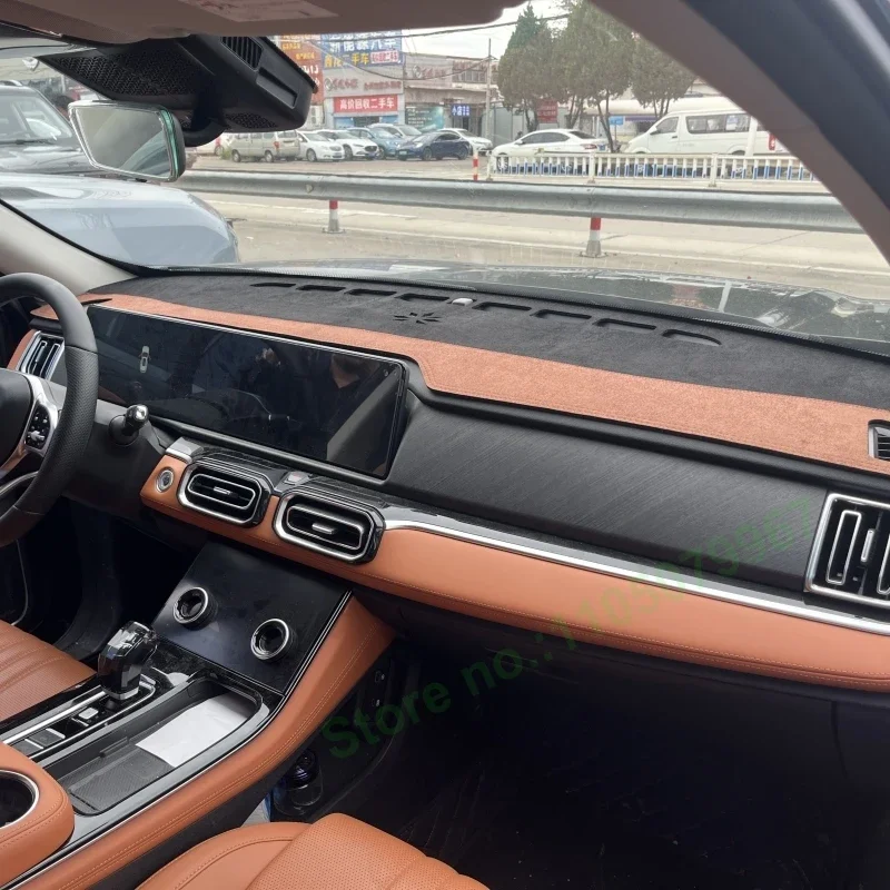 

Anti-slip Suede Leather Darsboard Mat For JETOUR X70PLUS Sun Protection Heat Insulation Car Interior Decoration