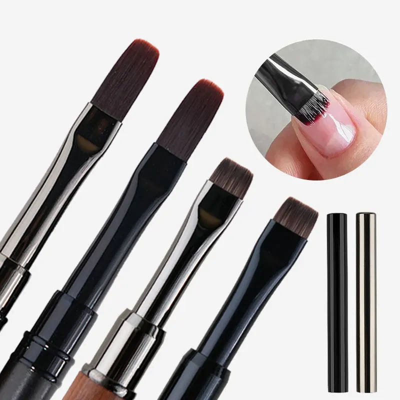 

Wood Handle UV Gel Painting Brush Nail Art for Gel Tip Extension Acrylic Builder Accessory Nail Art Brushes Manicure Brushes