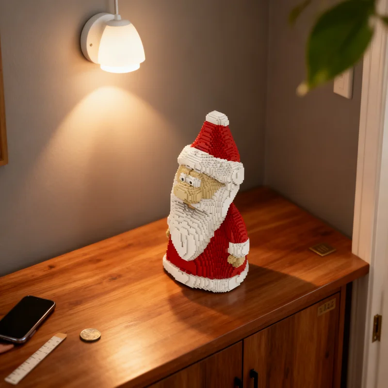 

8272 детали MOC: Новогодняя модель Деда Мороза, конструктор, игрушка-подарок, креативный коллекционный набор для демонстрации, премиум-класс, для взрослых и детей