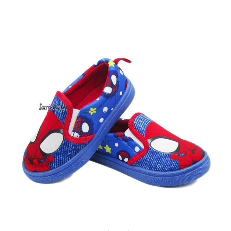 Koreański styl SpiderMan Boy\'s Casual i lekkie dziecięce buty na podłodze, dziecięce buty z tkaniny płaskie oddychające maluch