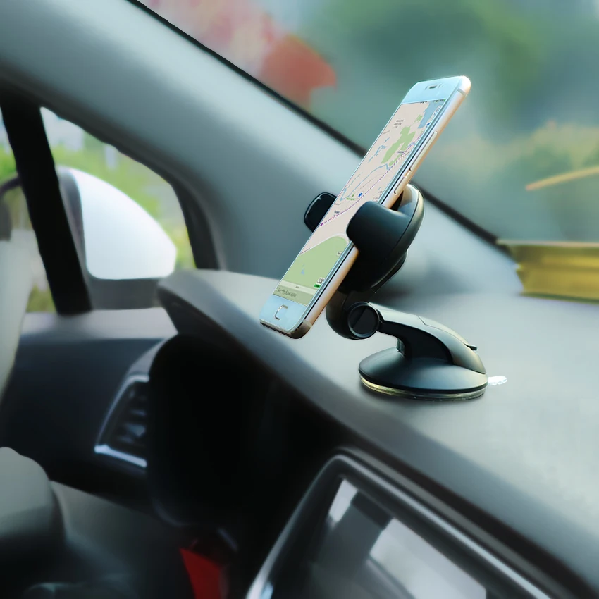 

Car Phone Holder 360° Windshield Mobile Cell Support Smartphone Universal Dashboard Mount Stand For iPhone 12 11 Samsung Huawei