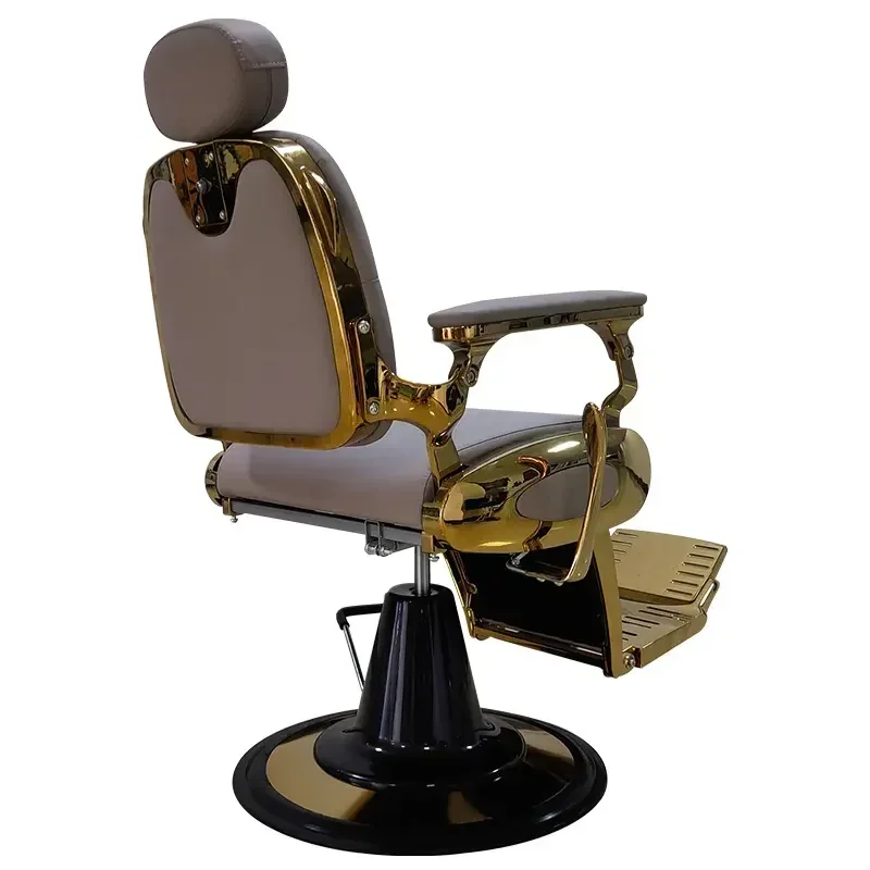 

-For Hot sale gray barber chair can rotate 170 degree with big pump can customize color for barber shop