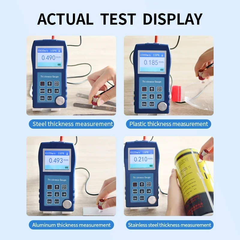 Equipamento de teste ultrassônico do medidor de espessura 2025 DR89S