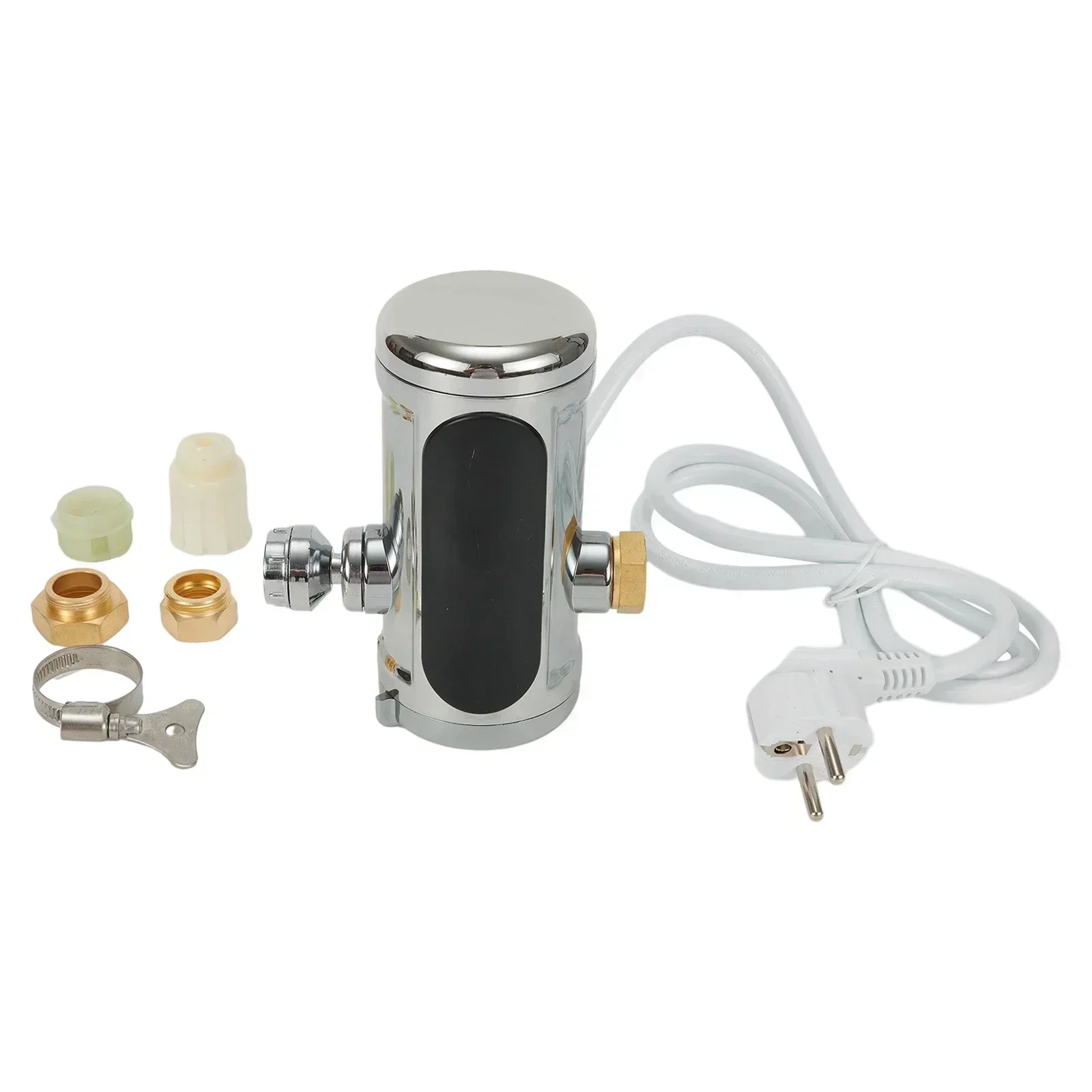 Electric Heating Faucet Instant Heating Faucet Water Heater Hot Cold Purpose With Adapter Gasket MultiFunction Water Heater
