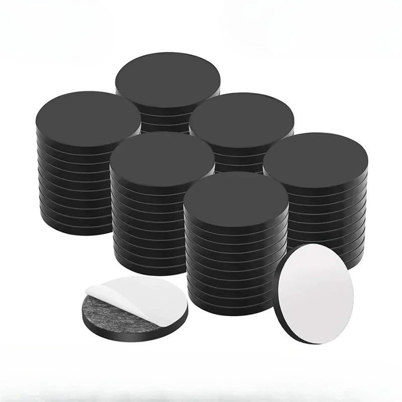 

20/50PCS Magnetic Sheets Round Self Adhesive Magnet Office Refrigerator Flexible Magnetic Sticky Stickers For Home Hot Sale