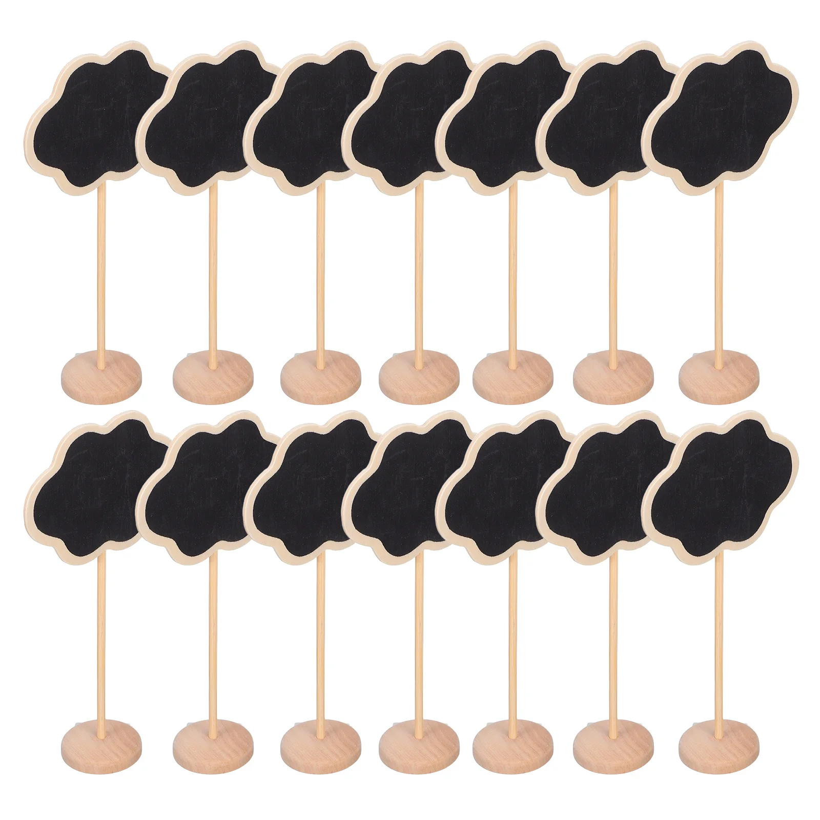 

20Pcs Mini Chalkboard Sign Tabletop Message Board Resistant Wear Tear Minimalist Modern Design for Various Needs