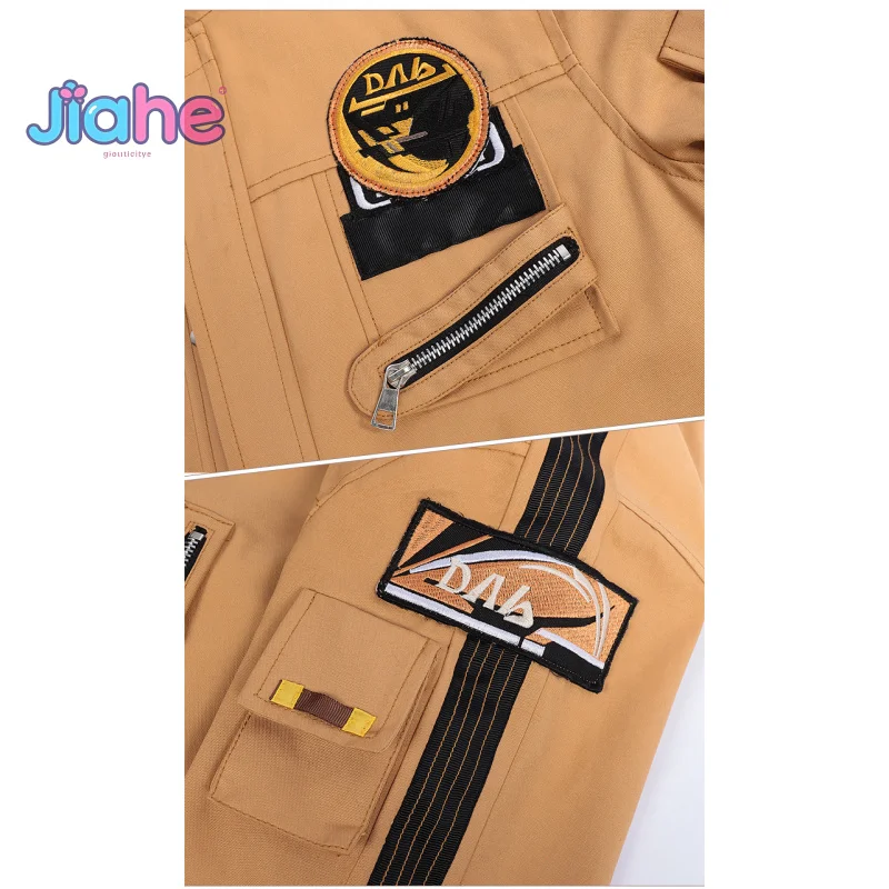 Caleb Love and Deepspace Косплей Летный костюм Костюм Куртки брюки перчатки обертывания для ног пояса Хэллоуин модная мужская униформа комплект