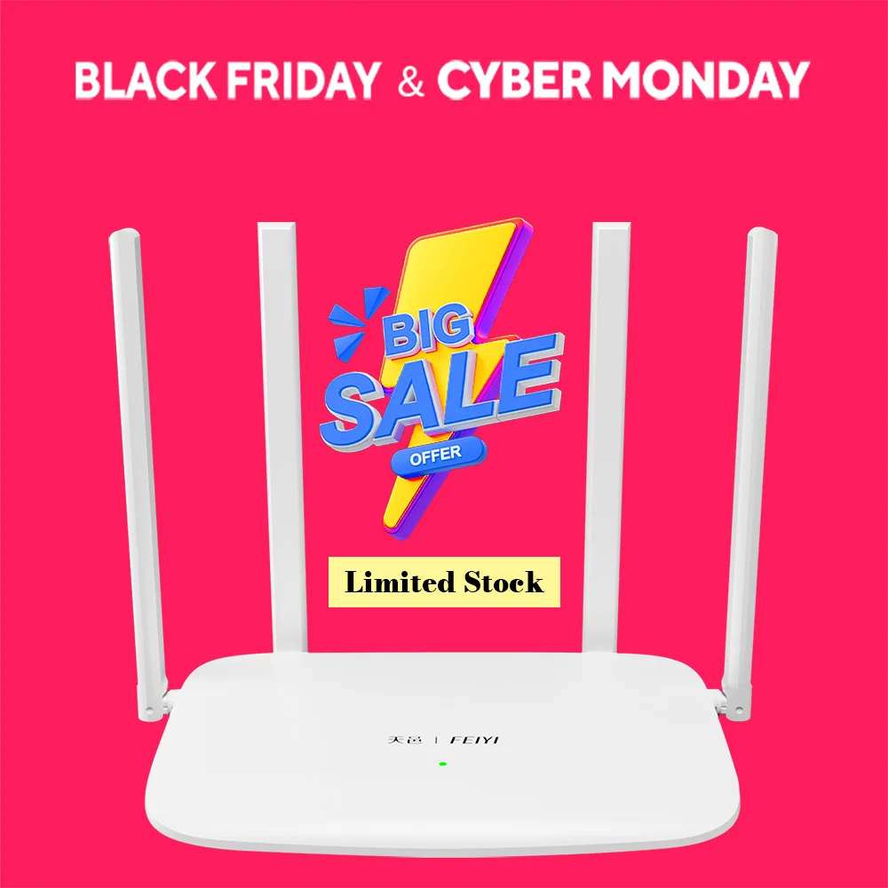 FEIYI AC2100 Wifi Router Dual Band Gigabit 2.4G 5.0GHz 2034Mbps Draadloze Router Signaalversterker Wifi Repeater thuis Internet