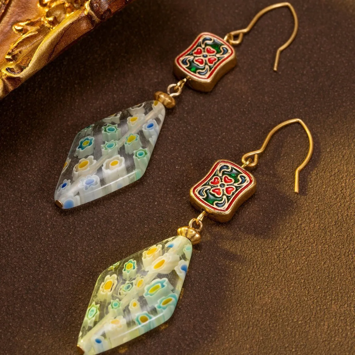 Necklace Thousand Layer Flower Glaze Elegant Chinese Style Easiest for Matchtrendy Necklace