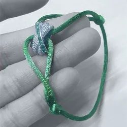 925 Sterling Silver Bracelet For Women with Whole Red Rope Adjustable