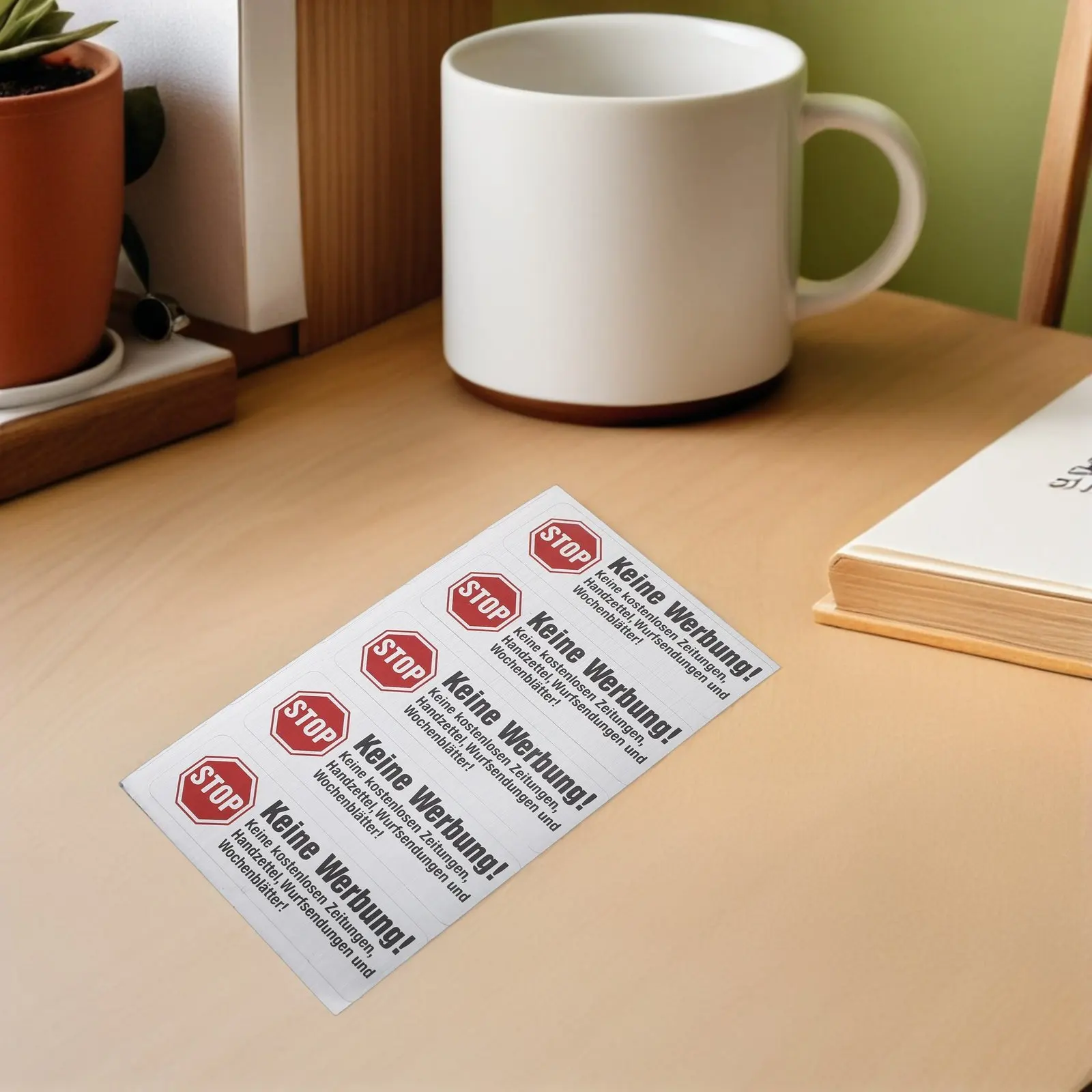 100Pcs Letterbox Office Sign Junk Mail Sticker Decal For Mailbox Stickers Advertising Warning Home Mailboxes For Office Post Box