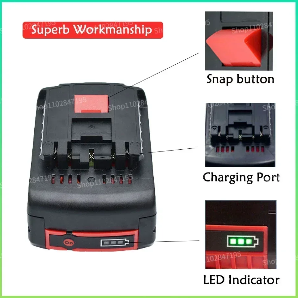 18V Original Lithium Battery BOSCH Battery Pack 6.0AH Original Tool Rechargeable Battery BAT609,BAT618, BAT610