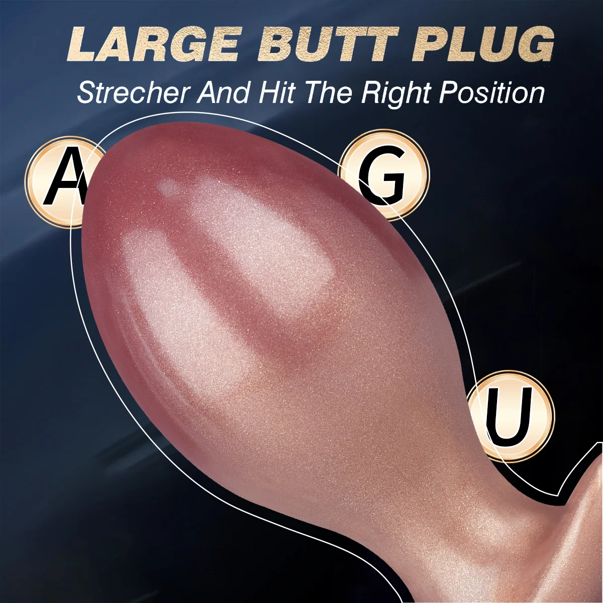 Large Egg-Shaped Anal Plug Beads Balls Butt Plug Prostate Massage Anus Dilator Sex Toys For Men Woman Anal Ball Adult Products - view 3