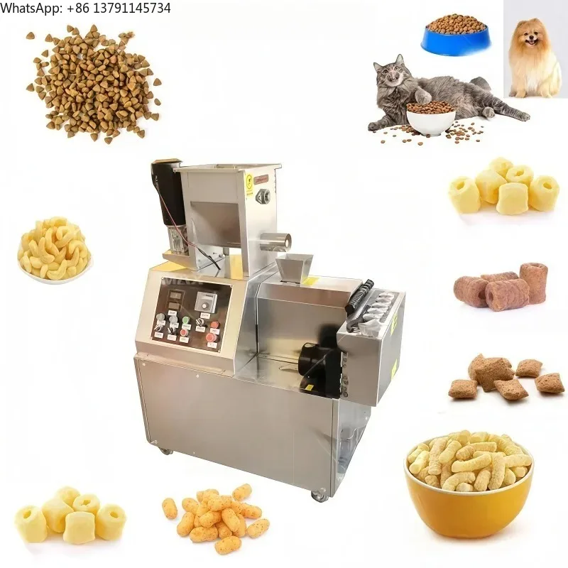 Puff Corn Snack Making Extruded Machine Rice Puffing Extruder Machine Rice Corn Puff Making Machines Stainless Steel for Sale