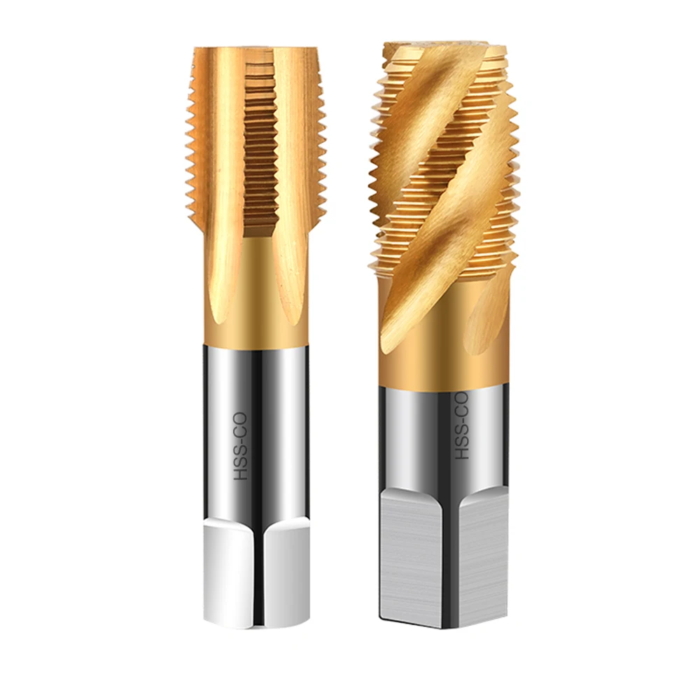 Tin Hss-co Tapered Pipe Thread Tap American Hsse Espiral Flauta Torneiras de Parafuso g Npt g3 Npt1 G111