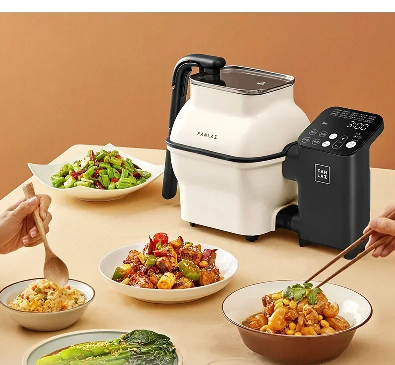 Fanlai M1 Máquina de cozinhar automática Máquina de arroz frito Wok Robô de cozinha inteligente 220V