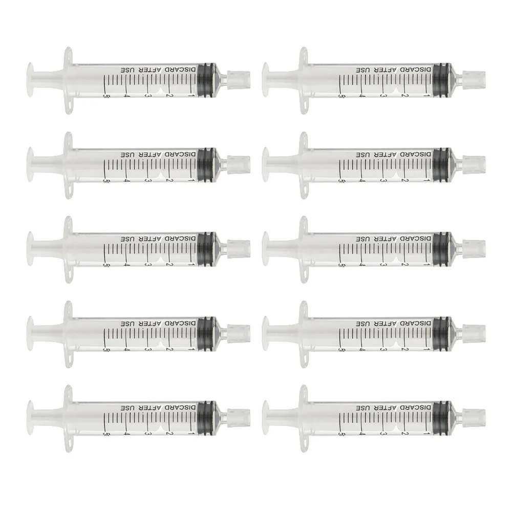

10pcs 5ML Liquid Syringe Travel Bottles Needleless Refillable Essential Oil Perfume Sub Packaging Tool Measuring