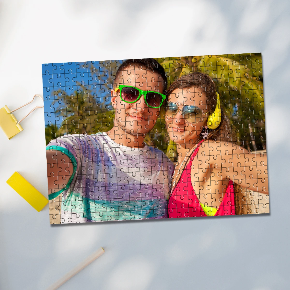 35/300/500/1000pcs Personalized Custom Photo Puzzle couple photos Father's Day Back To School Halloween Christmas New Year