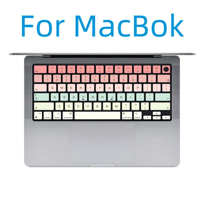 GEFENSI Suitable For (Us American Version) Apple MacBook Notebook Keyboard Sticker Button Sticker Simple Gradient Air M4 15.3 A3