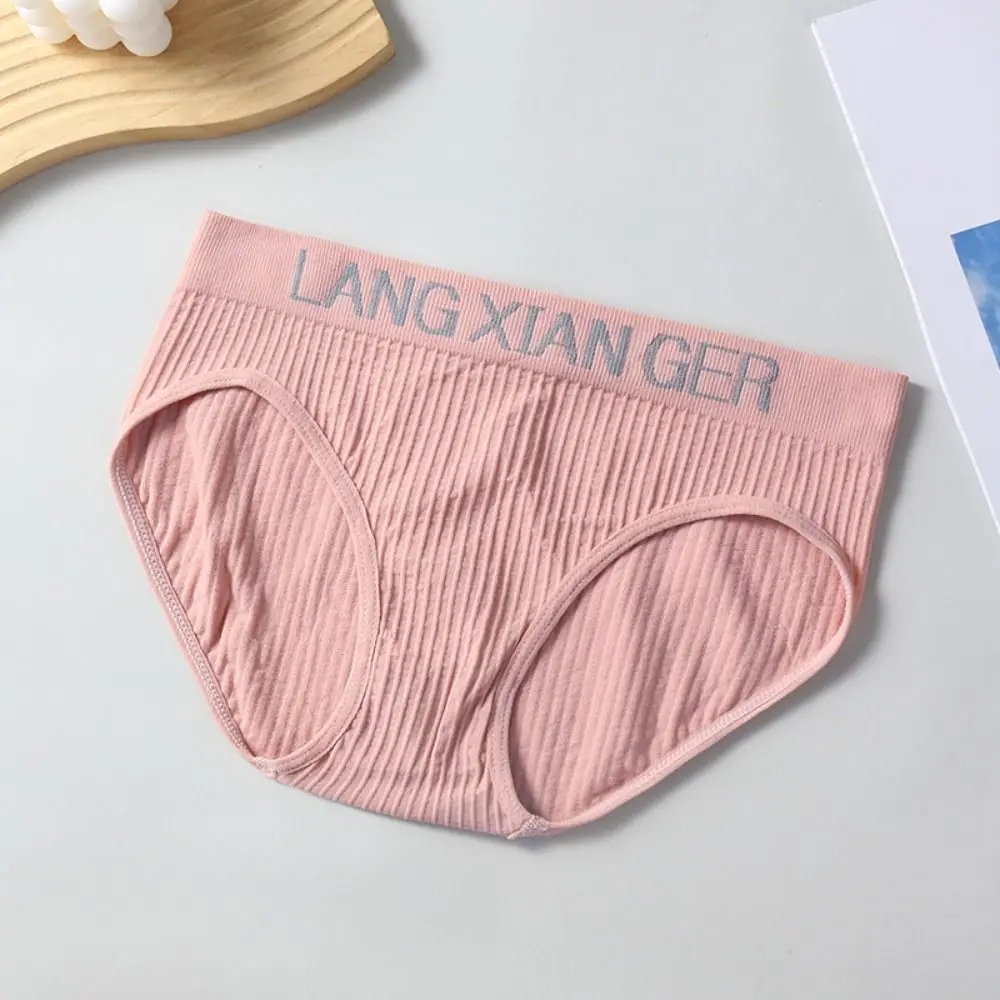 5 stuks mode brief eenvoudige slipje katoenen kruis onderbroek naadloze ondergoed slips midden taille ondergoed voor vrouwen dame