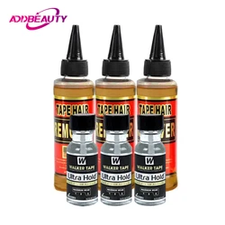 0,5 uncji Walker Tape Ultra Hold Lace Front Wig Glue Waterproof Glue for Lace With Brush C-22 Hair Solvent Tape Adhesives Remover