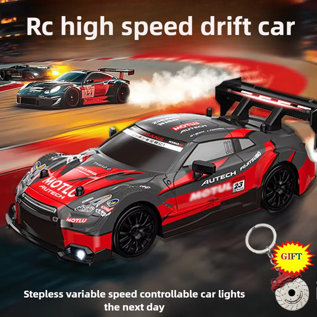 High-speed Children's Toy Car GTR 2.4G Hot Selling RC Drift Remote Control Car Small Four-wheel Drive Racing Car Charging