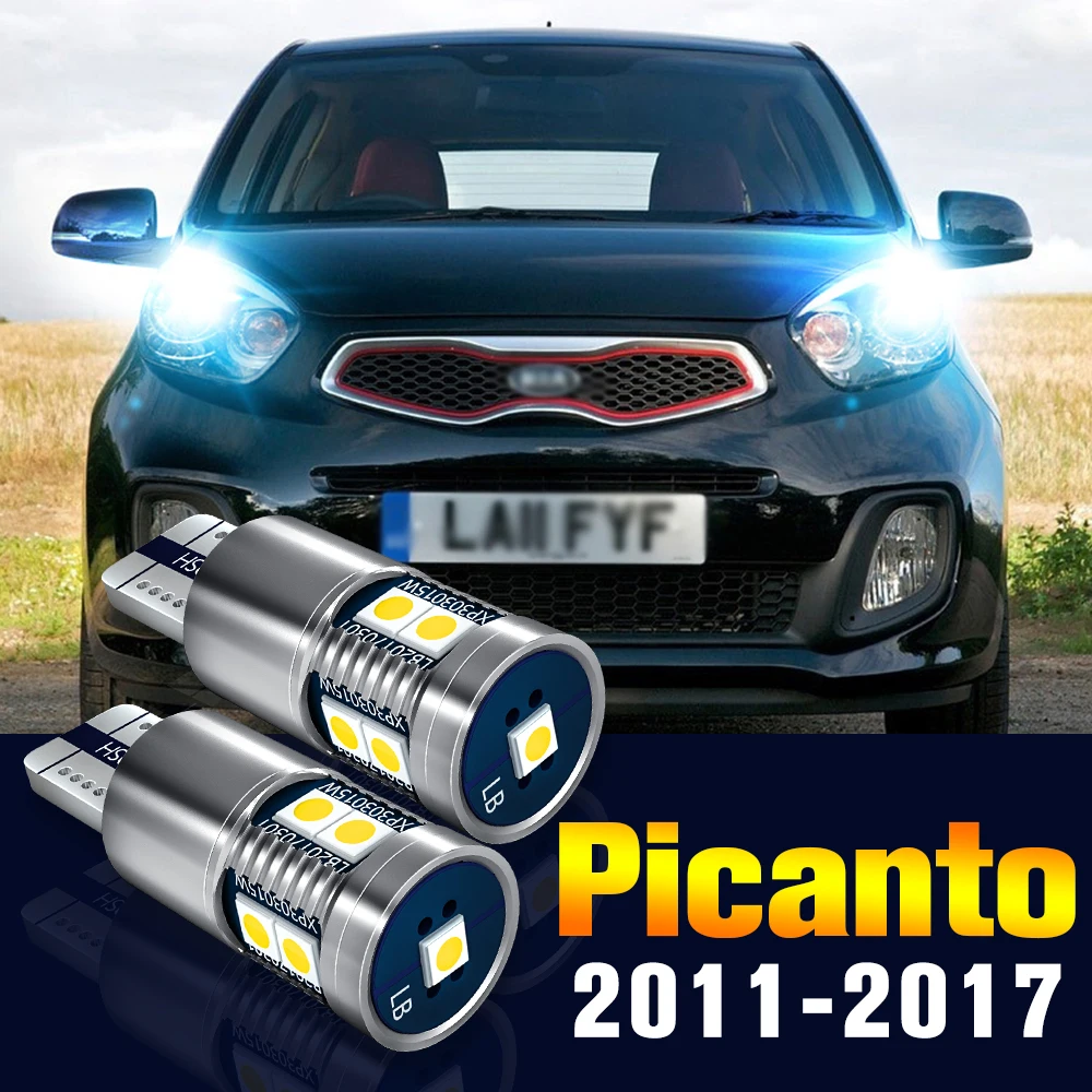 

2pcs LED Clearance Light Bulb Parking Lamp For Kia Picanto 2011-2017 2012 2013 2014 2015 2016 Accessories