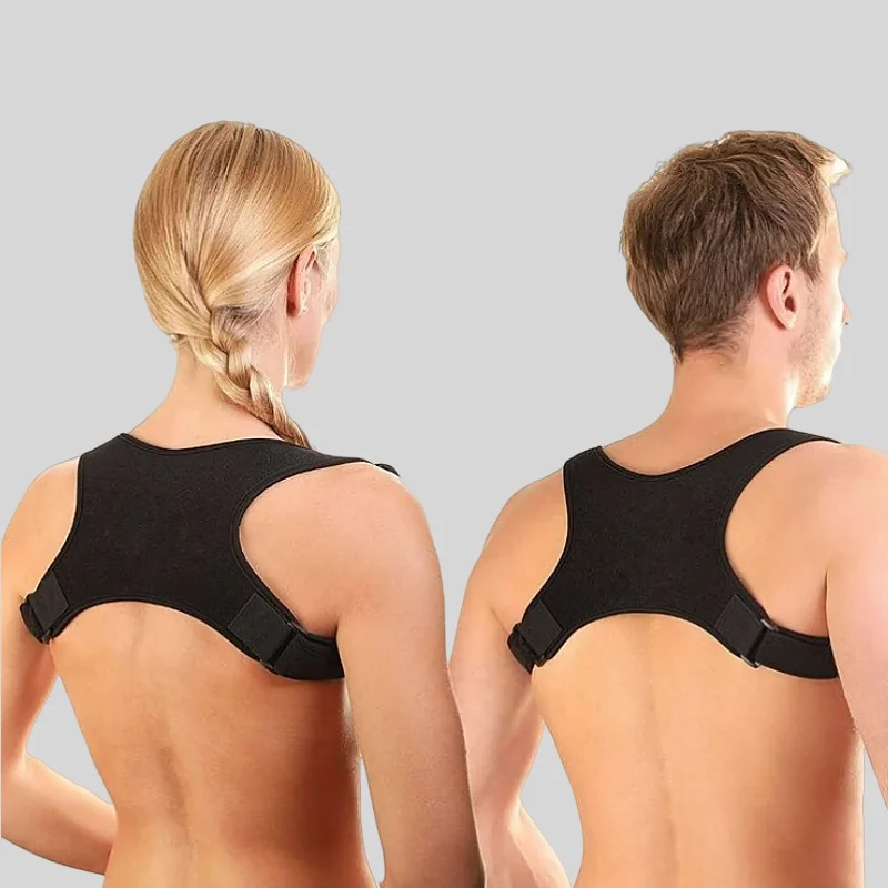 1pcs  Adjustable Back Brace Support Invisible Shoulder Posture Corrector Spine Neck Health Correction Belt Home Office Sport