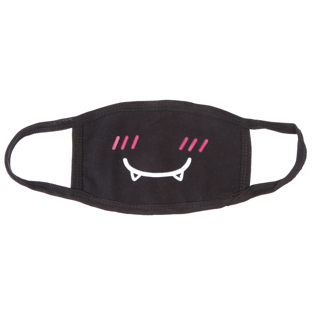 

Cute Emoticon Mouth Mask Cotton Material Unisex Half Face Cover Anti-dust for Cycling Shopping Outdoors
