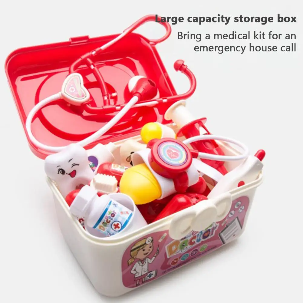 51pcs Doctor Kit For Kids Pretend Play Medical Kit With Storage Box Doctor Role Play Game Gifts For Boys Girls