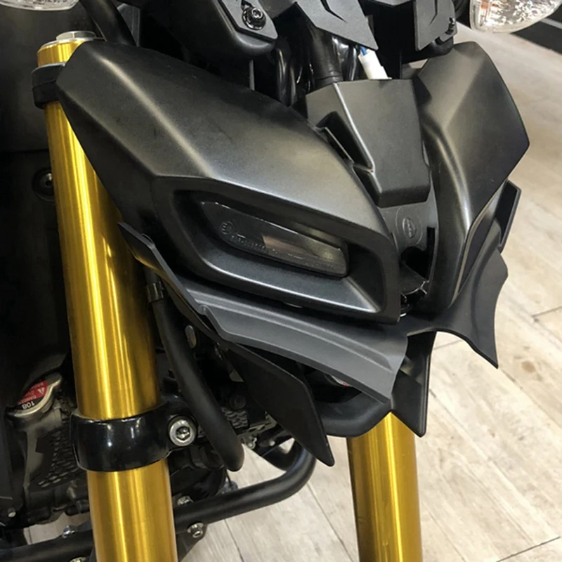 2X Per Yamaha MT15 MT-15 2018-2021 Ali Anteriore Pneumatico Carenatura Punta Ala Copertura Protettiva Nero