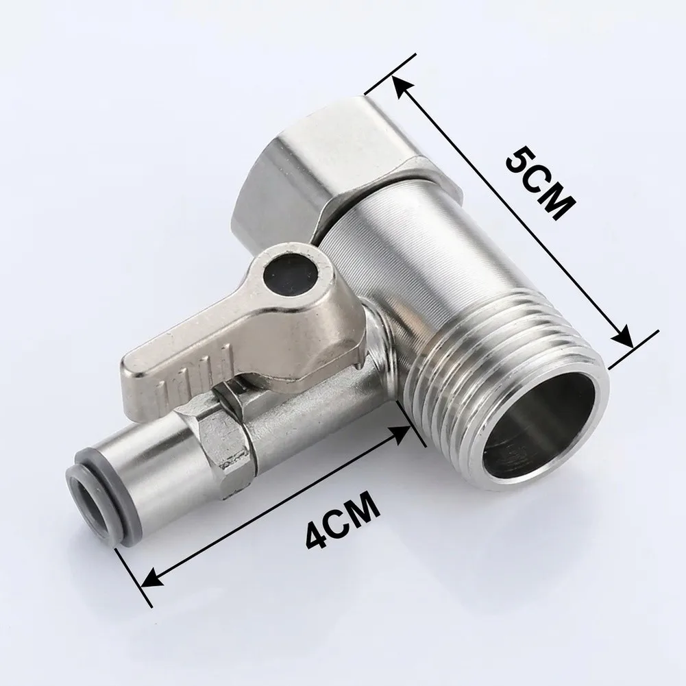 3 Way Water Line With Quick Connect Fitting  Close Lever Feed Water Adapter For Kitchen RO Filter Coffee Machine Plumbing